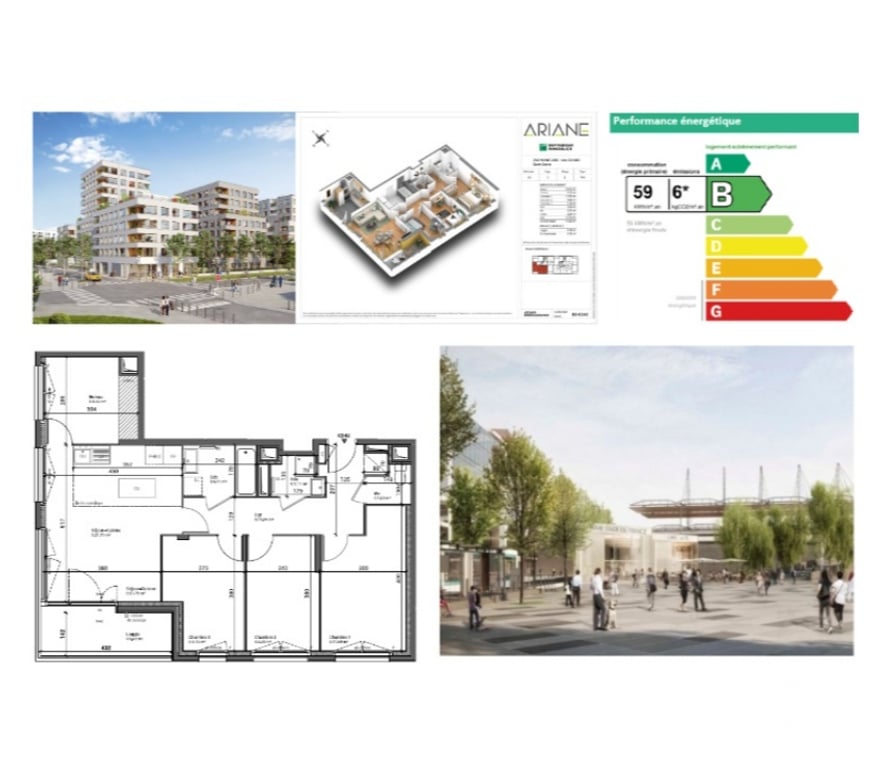 Appartement meublé Paris Paris 10ème ardt - 75010 - Photos Vivastreet F5 neuf 86 m2 entièrement meublé. DPE B.Coloc OK