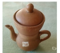 Cafetière Théière en grès marron