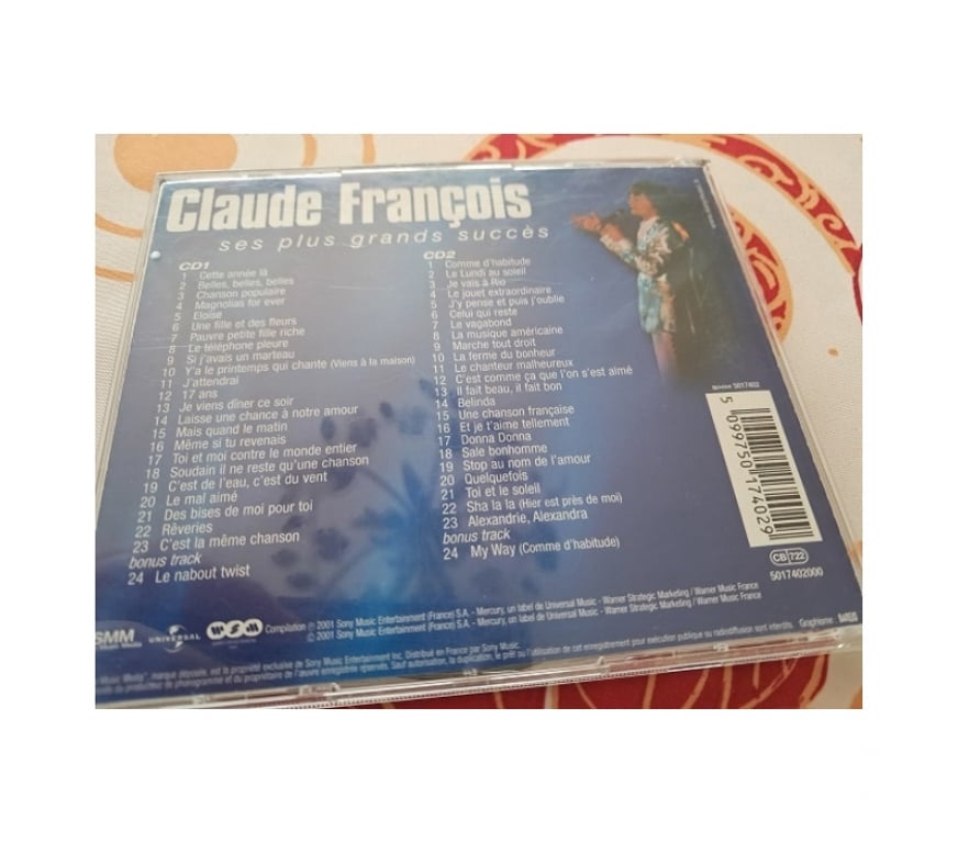 CDs Moselle Feves - 57280 - Photos Vivastreet Double CD Claude Francois musique vintage ancien fete noel