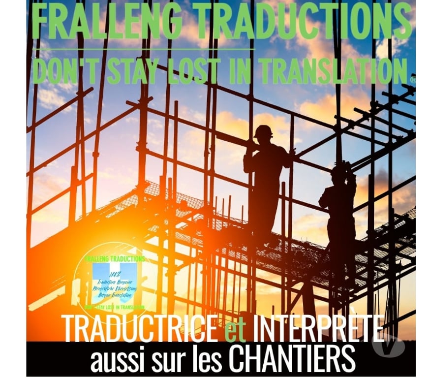 Traductions Var Cavalaire sur Mer - 83240 - Photos Vivastreet TRADUCTRICE-INTERPRÈTE Chantiers et Rénovations - BTP