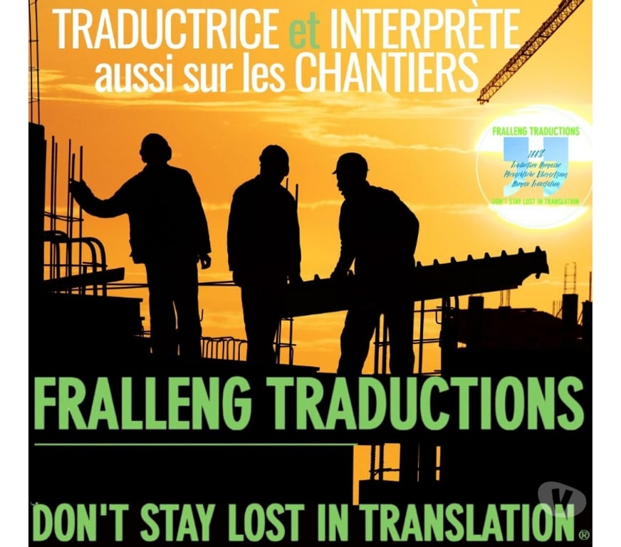 Traductions Var Cavalaire sur Mer - 83240 - Photos Vivastreet TRADUCTRICE-INTERPRÈTE Chantiers et Rénovations - BTP