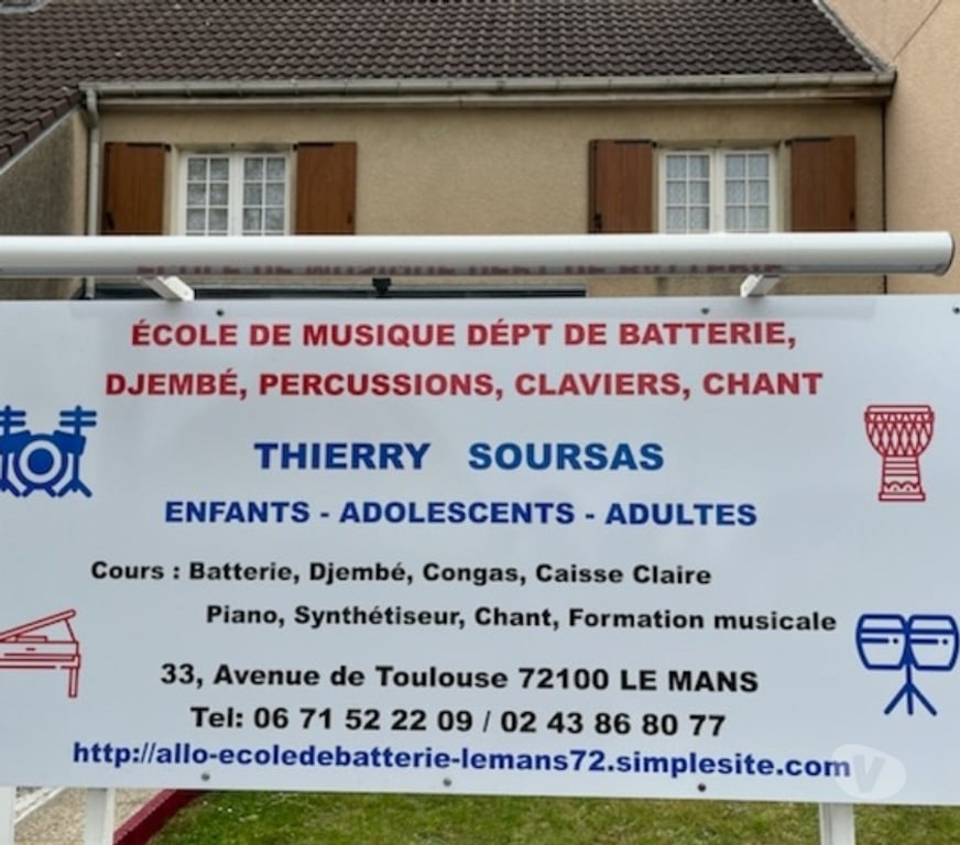Musique - Théâtre - Danse Sarthe Le Mans - Photos Vivastreet Information des différents cours Thierry SOURSAS Le Mans