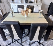 TABLE SALLE A MANGER WENGER (NOIR), BOIS -LIVRAISON GRATUITE