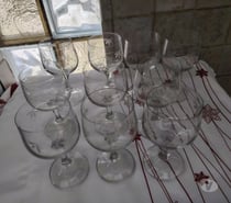 Vend le lot de jolis verres en cristal