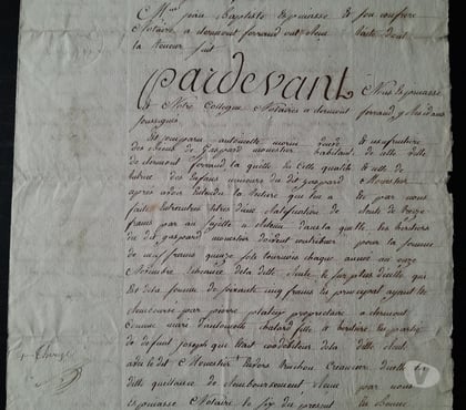 Collection Compiegne Oise - Photos Vivastreet Acte notarié ancien