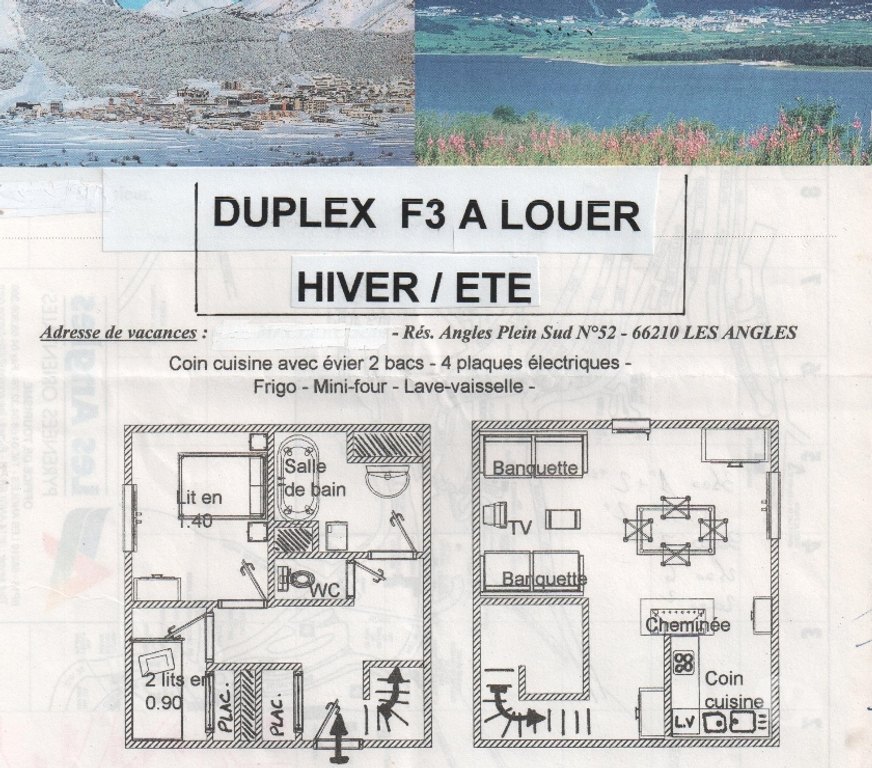 location saisonniere Pyrénées-Orientales Les Angles - 66210 - Photos Vivastreet Appartement bien situé aux angles plein sud