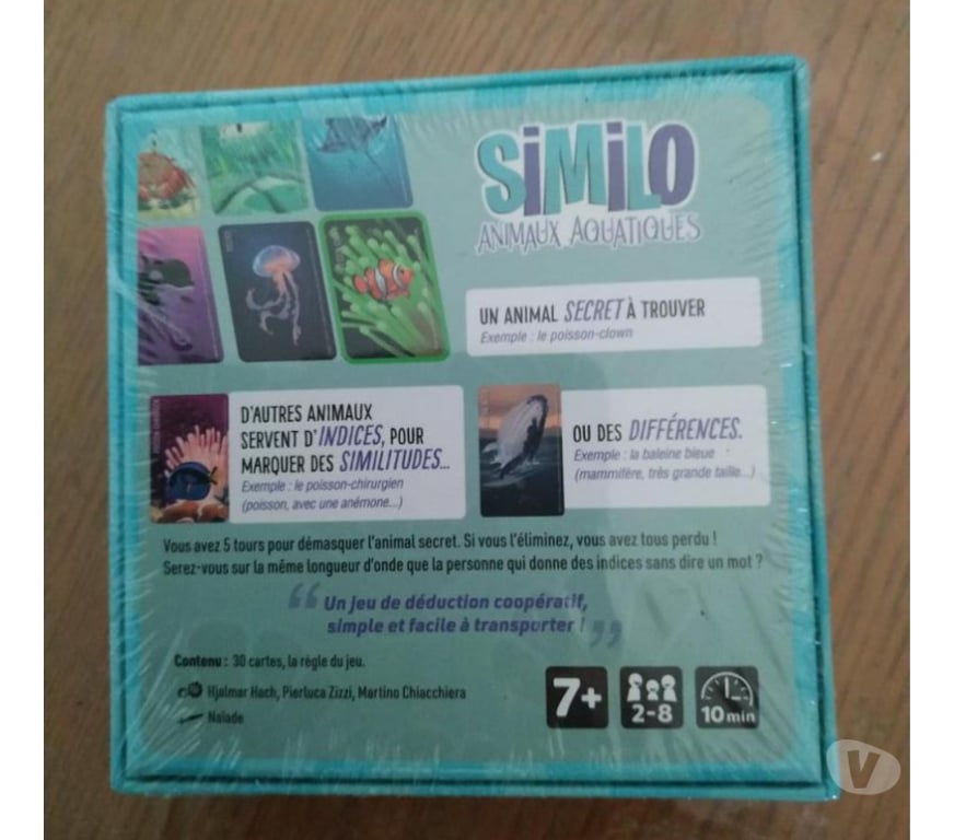 Jeux - Jouets Ardèche Ardoix - 07290 - Photos Vivastreet Jeu Similo Animaux aquatiques (Neuf)