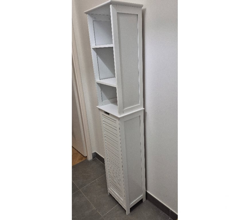 Ameublement & art de la table Seine-Saint-Denis Romainville - 93230 - Photos Vivastreet Meuble colonne de salle de bain blanc avec porte persienne