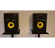 Enceintes de monitoring studio + Pieds d’enceintes