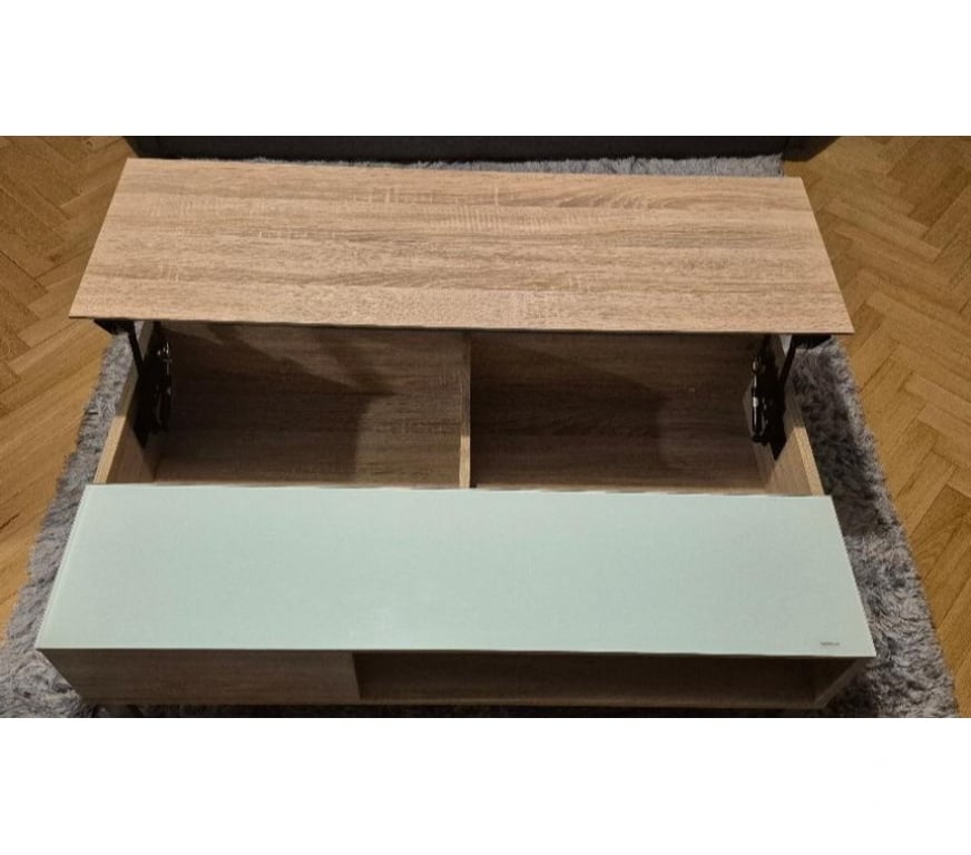 Ameublement & art de la table Seine-Saint-Denis Romainville - 93230 - Photos Vivastreet Table basse plateau relevable Blanc et chêne