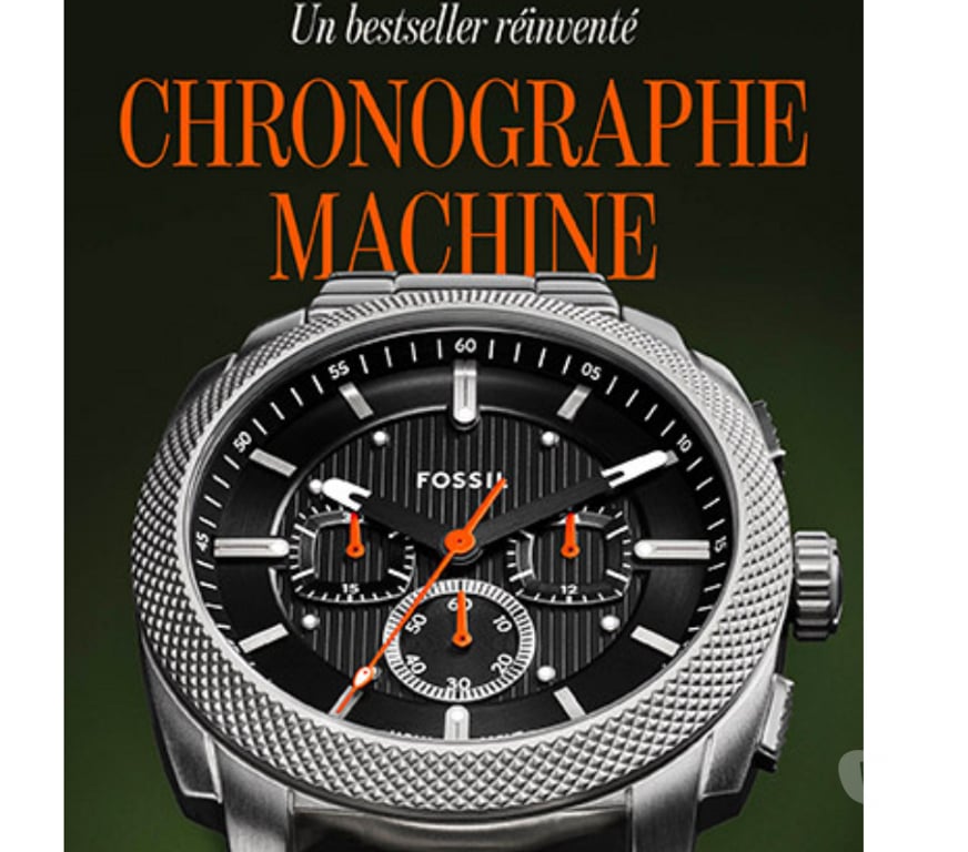Montres occasion Meurthe-et-Moselle Nancy - Photos Vivastreet Montre Chronographe "Machine" Fossil, NEUVE GARANTIE !!