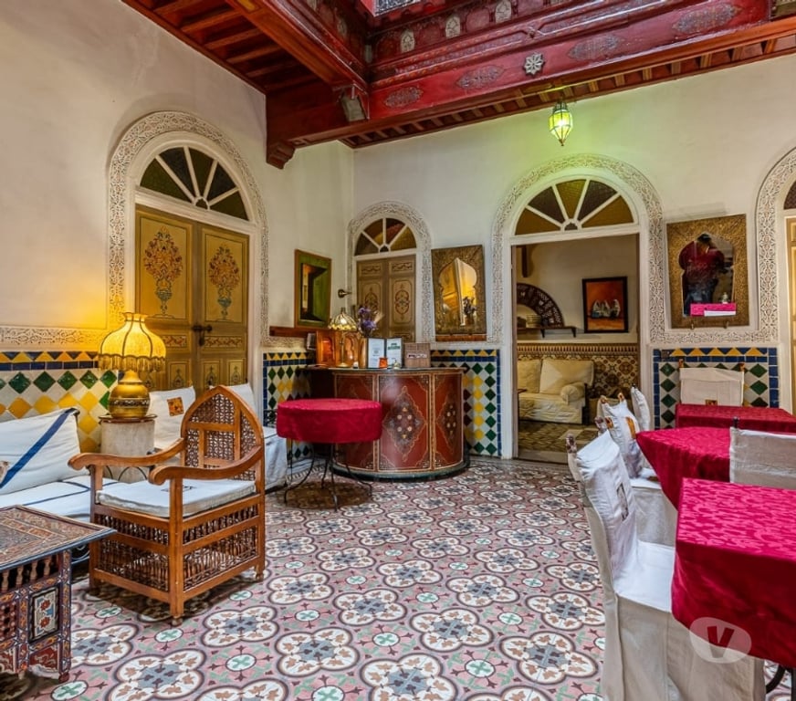 Vente Maison Maroc - Photos Vivastreet SOMPTUEUX PALAIS D'HOTES À VENDRE DE 8 SUITES À LA KASBAH