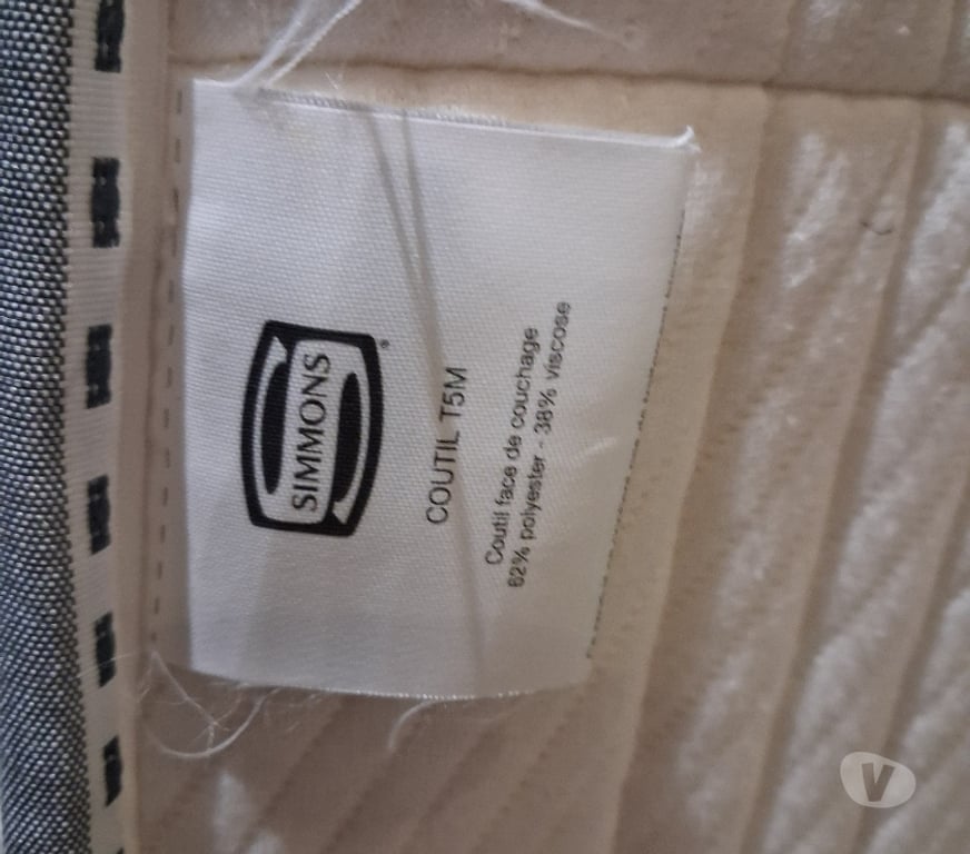 Ameublement & art de la table Val-de-Marne St Mande - 94160 - Photos Vivastreet Ensemble sommier + matelas Simmons Fitness 2 (occasion)