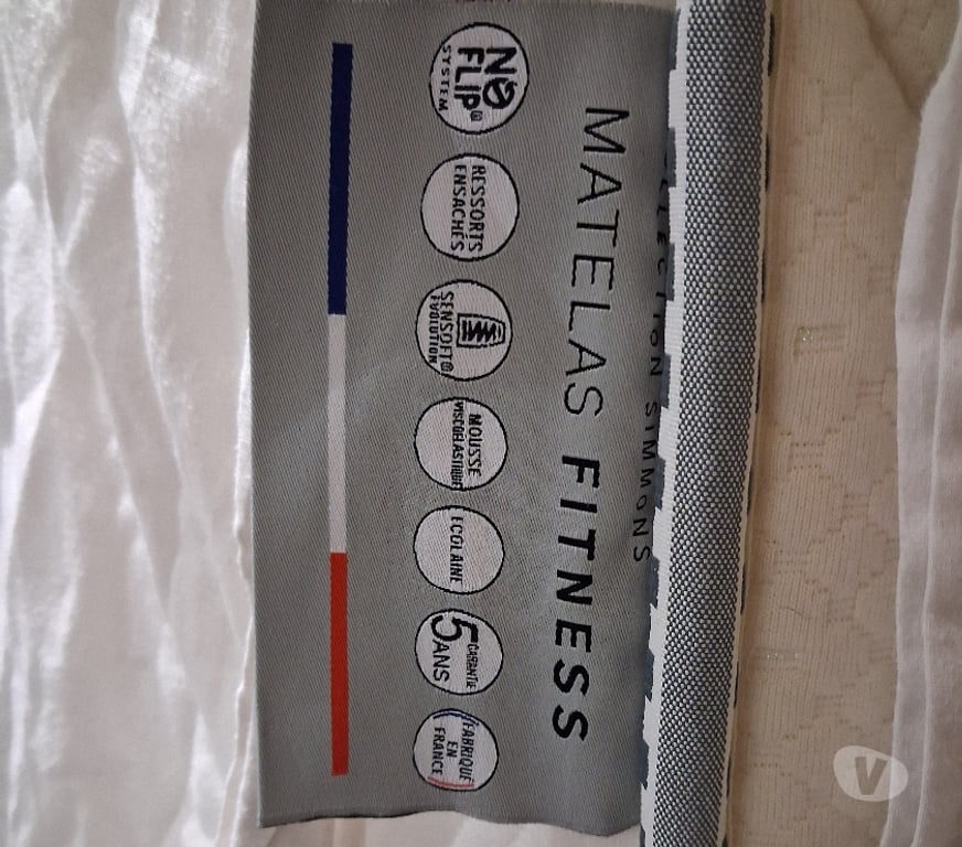 Ameublement & art de la table Val-de-Marne St Mande - 94160 - Photos Vivastreet Ensemble sommier + matelas Simmons Fitness 2 (occasion)