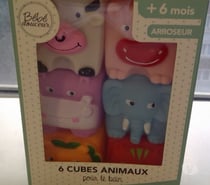 14€ Jeu de bain cubes animaux