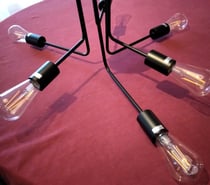 Plafonnier contemporain 6 ampoules