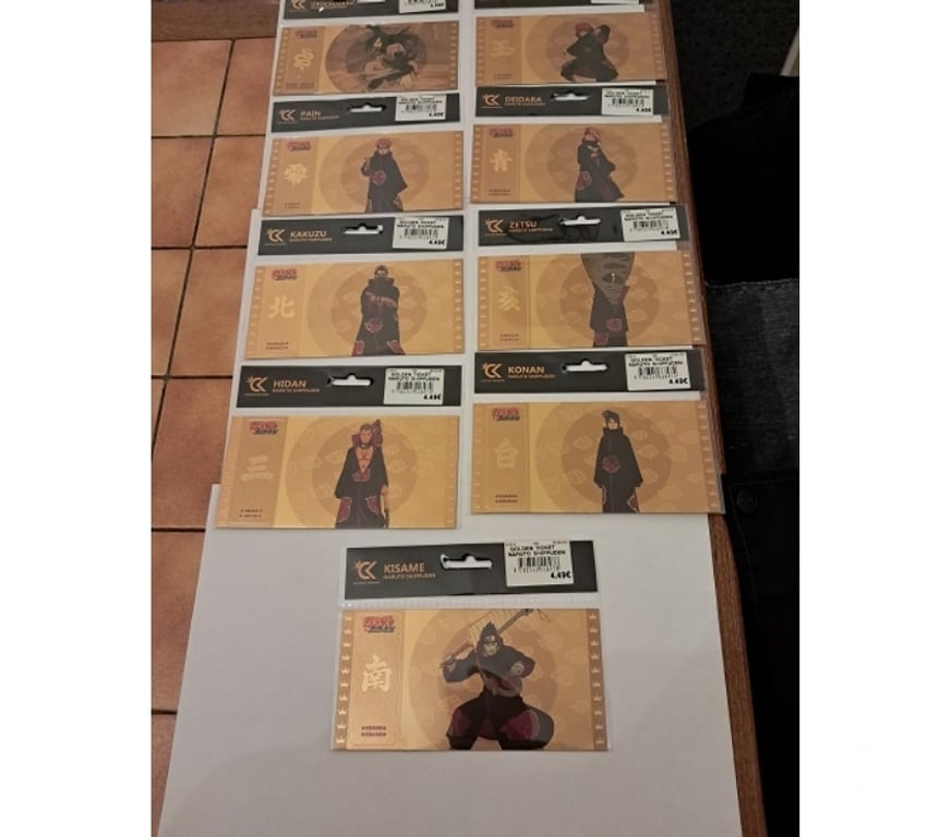 Collection Moselle Maizières-lès-Metz - 57280 - Photos Vivastreet Gold ticket NARUTO billet or manga anime n°2 japon ninja TV