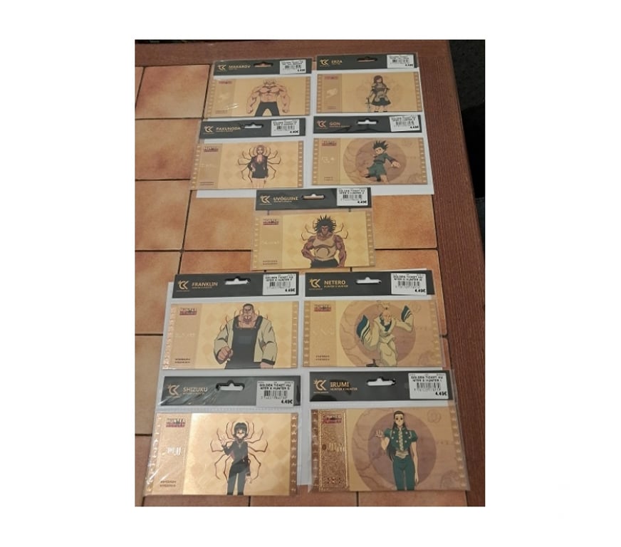 Collection Moselle Semecourt - 57280 - Photos Vivastreet Gold ticket hunter fairy tails billet or manga anime japon