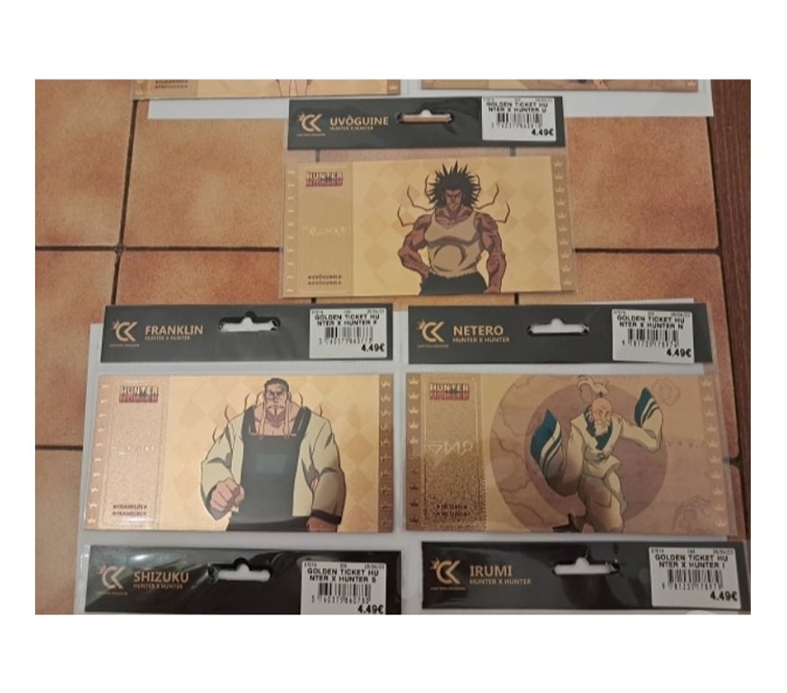 Collection Moselle Semecourt - 57280 - Photos Vivastreet Gold ticket hunter fairy tails billet or manga anime japon