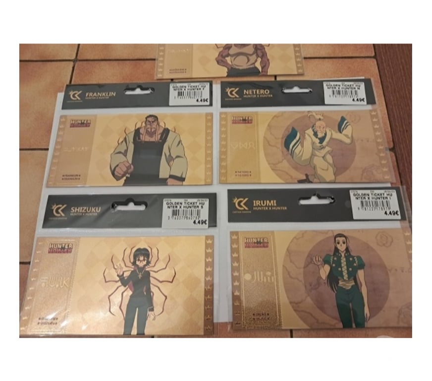 Collection Moselle Semecourt - 57280 - Photos Vivastreet Gold ticket hunter fairy tails billet or manga anime japon