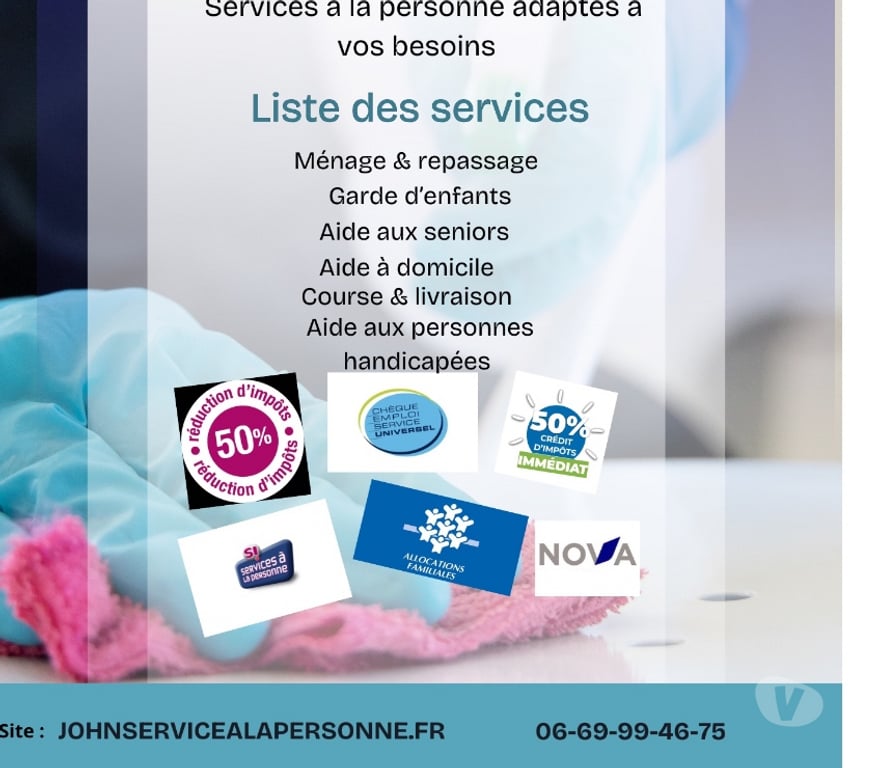 Aides à domicile Paris Paris 8ème ardt - 75008 - Photos Vivastreet John Services - Service à la personne pour tous