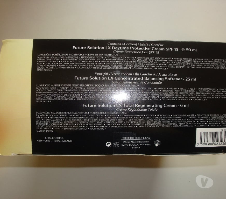 Beauté - Santé Hauts-de-Seine Issy les Moulineaux - 92130 - Photos Vivastreet Coffret soin visage femme SHISEIDO Future Solution LX