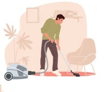 homme de ménage repassage