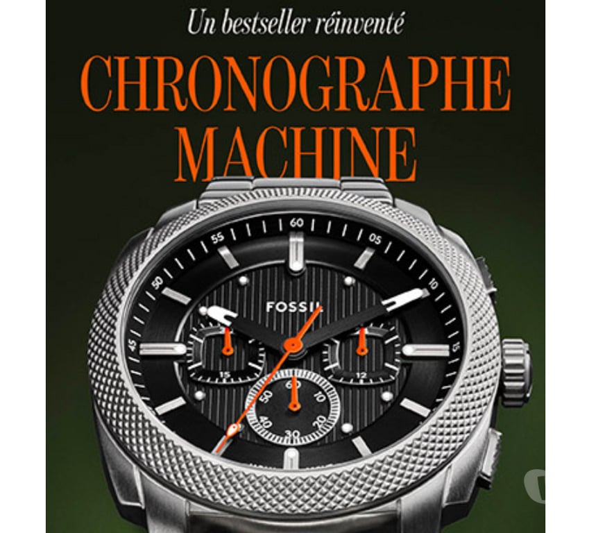 Montres occasion Meurthe-et-Moselle Nancy - Photos Vivastreet Montre Chronographe "Machine" FOSSIL, neuve et garantie !!