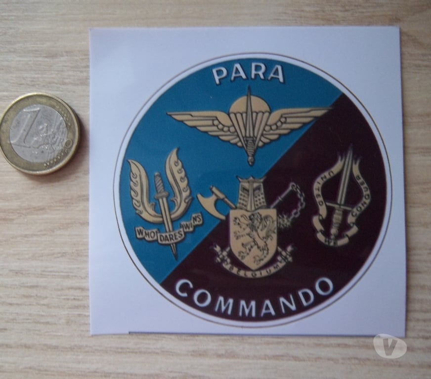 Collection Manche Valognes - 50700 - Photos Vivastreet autocollant militaire Belge para commando unité d'élite