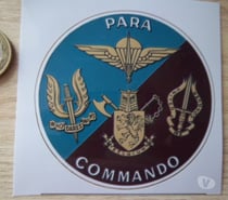 autocollant militaire Belge para commando unité d'élite