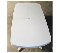 Salon de jardin PVC blanc haute résistance