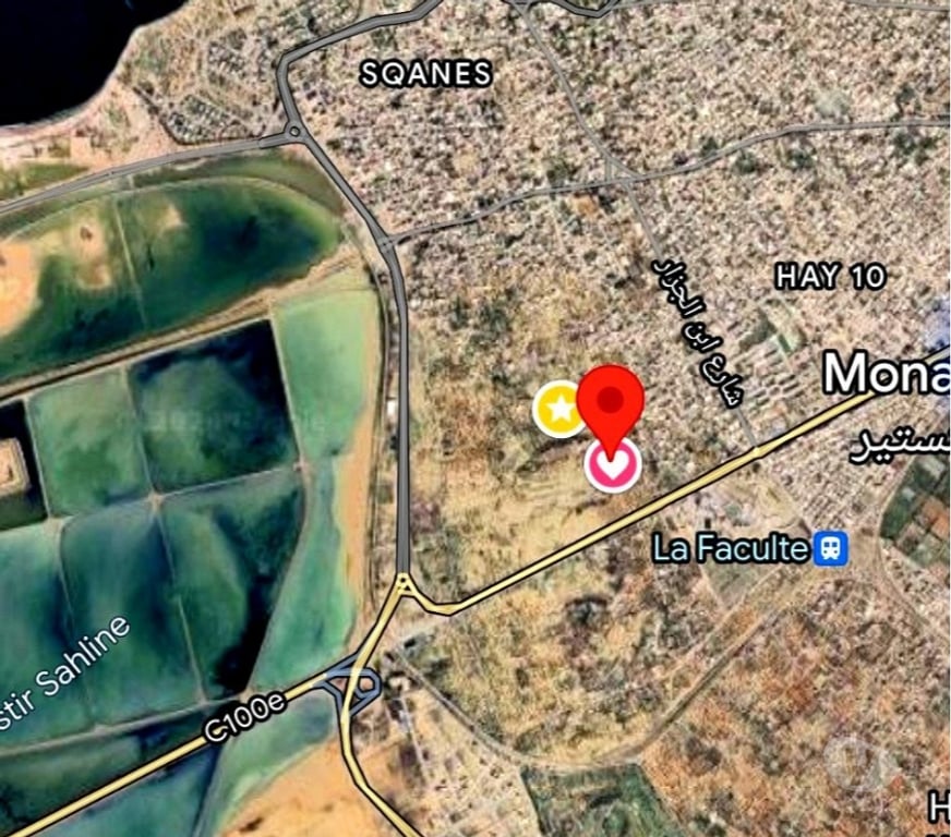 Terrain à vendre Tunisie - Photos Vivastreet Terrain d’angle vue mer et lac à Skanes Monastir TUNISIE