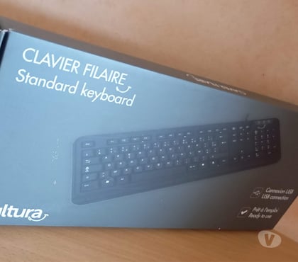 Ameublement - art de la table Talence Gironde - Photos Vivastreet Clavier filaire Cultura Noir