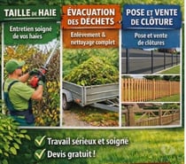 Entretien des espaces verts et clôture