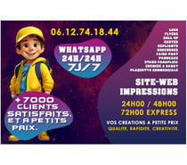 Conception de logo, flyers, affiche, menu board, site web