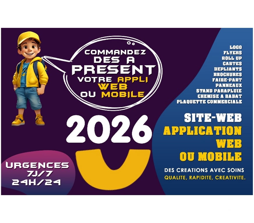 Autre Service Seine-et-Marne Pontault Combault - 77340 - Photos Vivastreet Concpetion de Menu Board, Logo, Menu Dépliant, Site Web