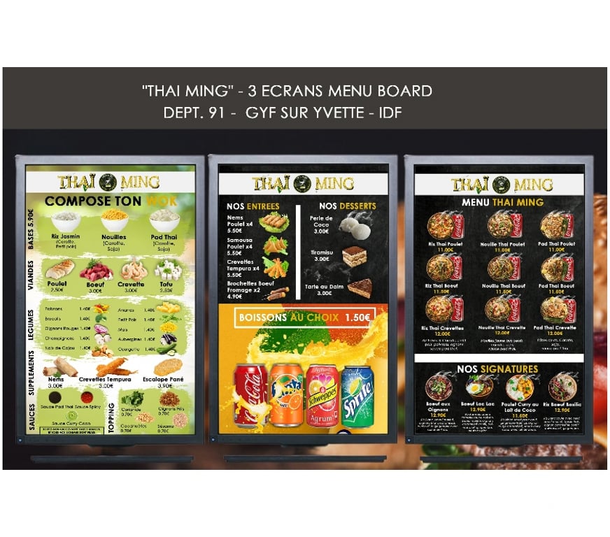 Autre Service Seine-Saint-Denis La Plaine St Denis - 93210 - Photos Vivastreet Menu Board, Logo, affiche, adhésif, Site web, Impressions