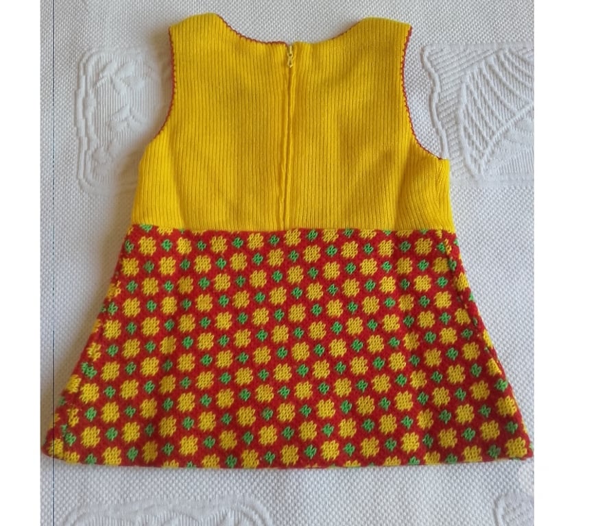 Vêtements bébés Loiret Beaugency - 45190 - Photos Vivastreet Robe Jaune & Rouge BAMBINO 18 mois