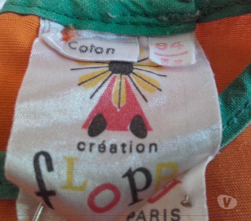 Vêtements occasion Loiret Beaugency - 45190 - Photos Vivastreet Robe Orange FLOPPY PARIS 3 ans