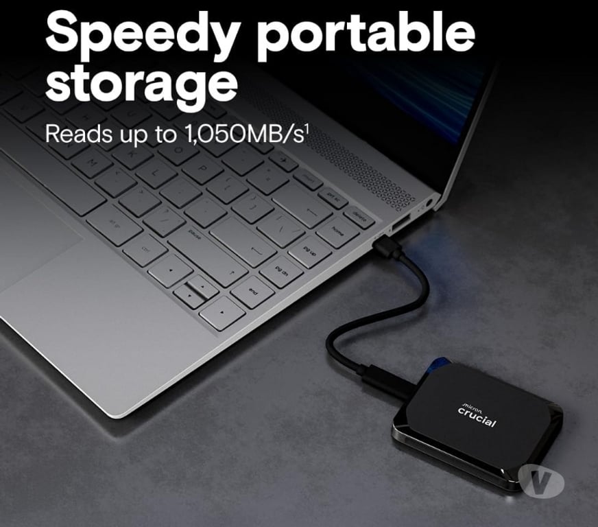 Informatique Nord Hazebrouck - 59190 - Photos Vivastreet Crucial X9 1TB (SSD Externe) + Adaptateur USB