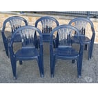 LOT DE 5 FAUTEUILS DE JARDIN