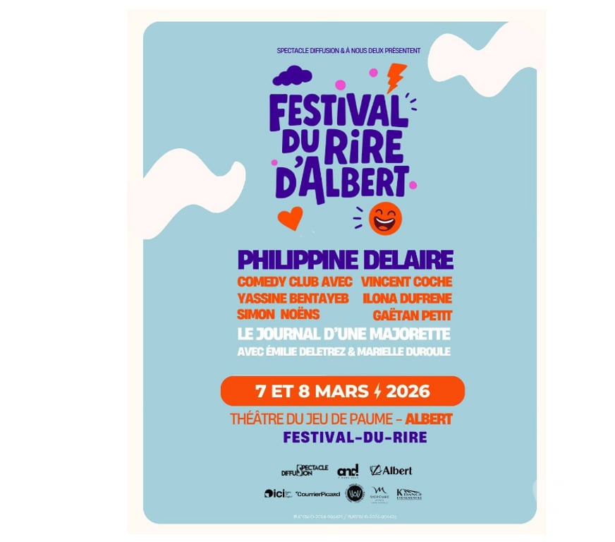 Spectacles Somme Albert - 80300 - Photos Vivastreet 2 places Festival du Rire d'Albert samedi 7 mars à 18H