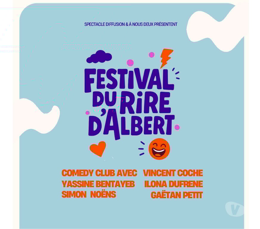 Spectacles Somme Albert - 80300 - Photos Vivastreet 2 places Festival du Rire d'Albert samedi 7 mars à 18H