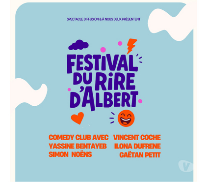 Spectacles Albert Somme - Photos Vivastreet 2 places Festival du Rire d'Albert samedi 7 mars à 18H