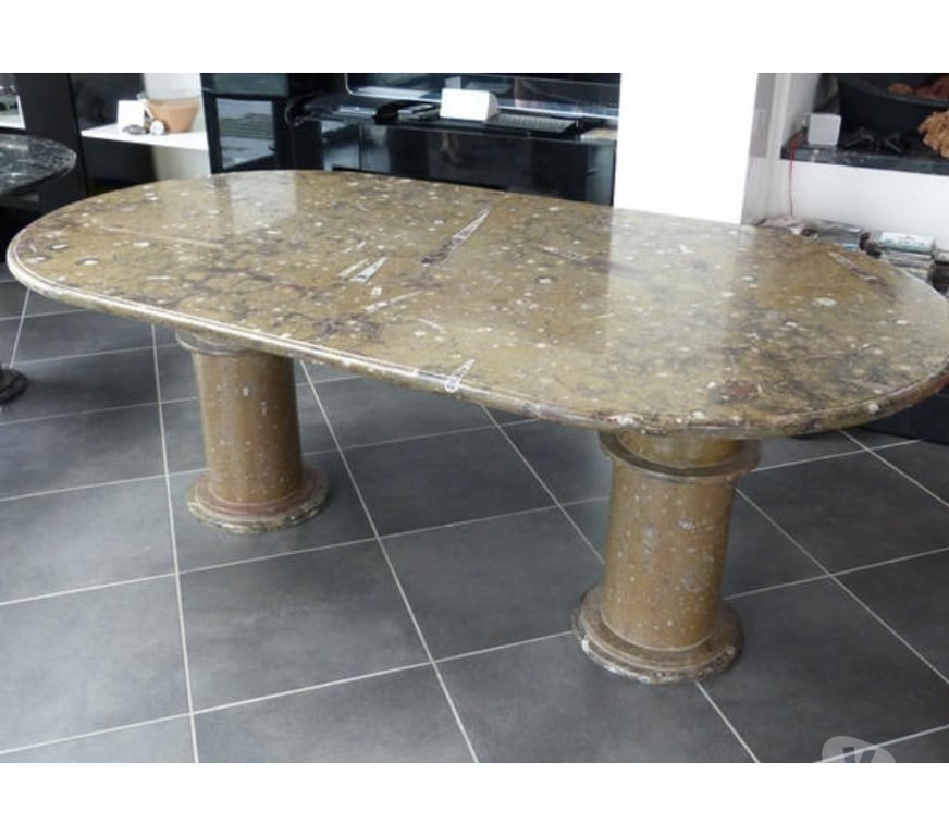 Ameublement & art de la table Var Toulon - Photos Vivastreet Table Ovale en Marbre Fossilisé