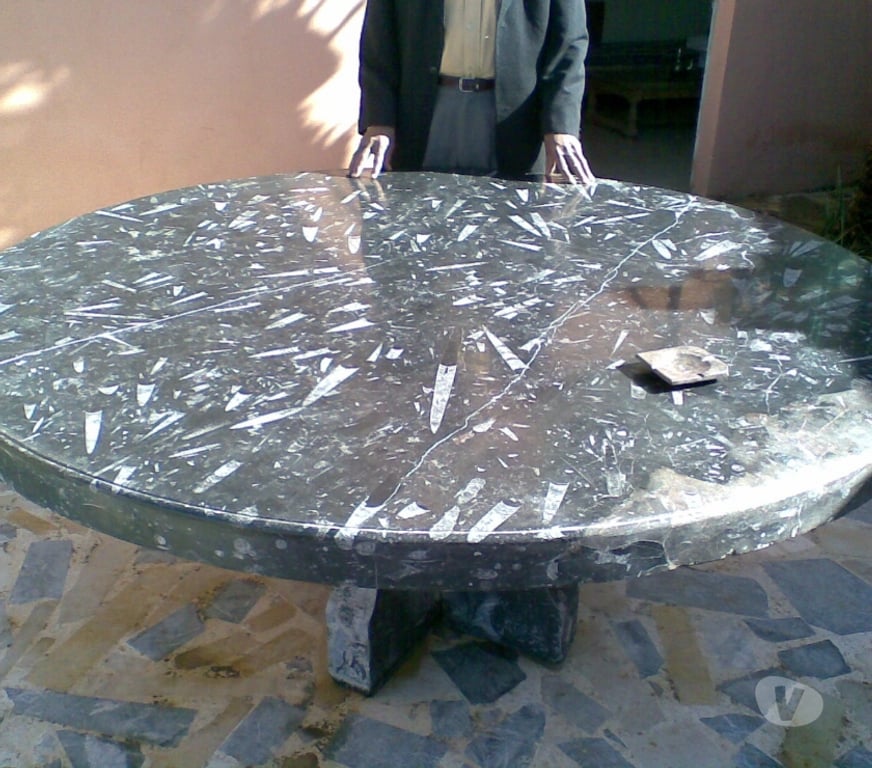 Ameublement & art de la table Var Toulon - Photos Vivastreet Table Ronde en Marbre Fossilisé