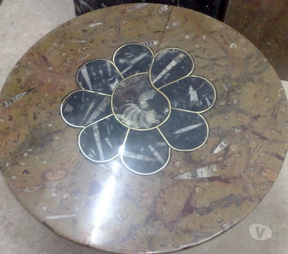 Photos Vivastreet Table Ronde en Marbre Fossilisé