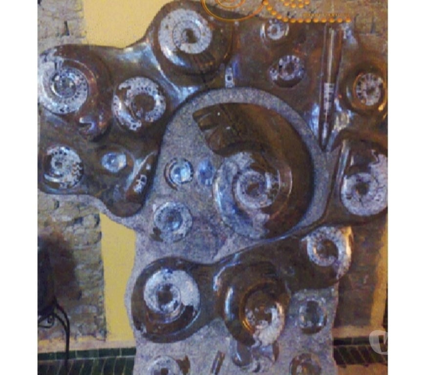 Décoration - art Var Toulon - Photos Vivastreet Plaque Murale de Fossile Ammonite en Marbre Fossilisé