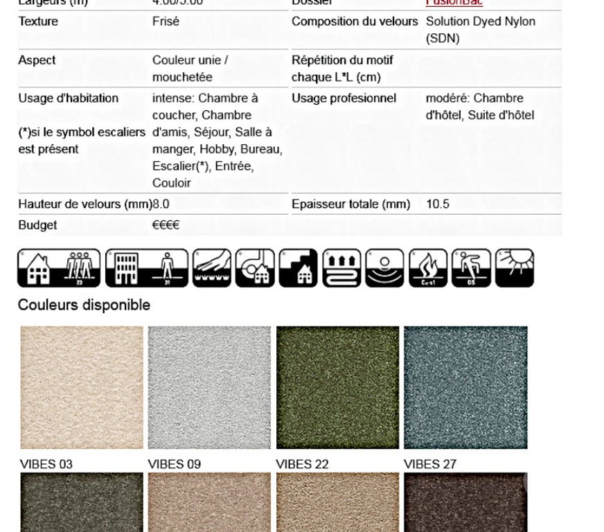  Maine-et-Loire Angers - Photos Vivastreet Moquette Vivendi Vibes 37 Texture frisée Aspect moucheté