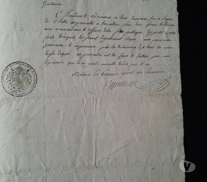 Collection Oise Compiegne - 60200 - Photos Vivastreet Acte notarié ancien